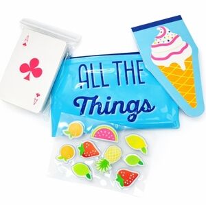 FREE W/$20 Purchase - Colorful Fruit And Ice Cream Fun and Card Party Set